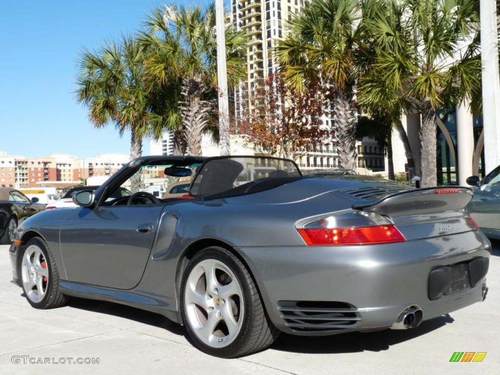 Seal Grey Metallic 2004 Porsche 911 Turbo Cabriolet Exterior Photo #42104193