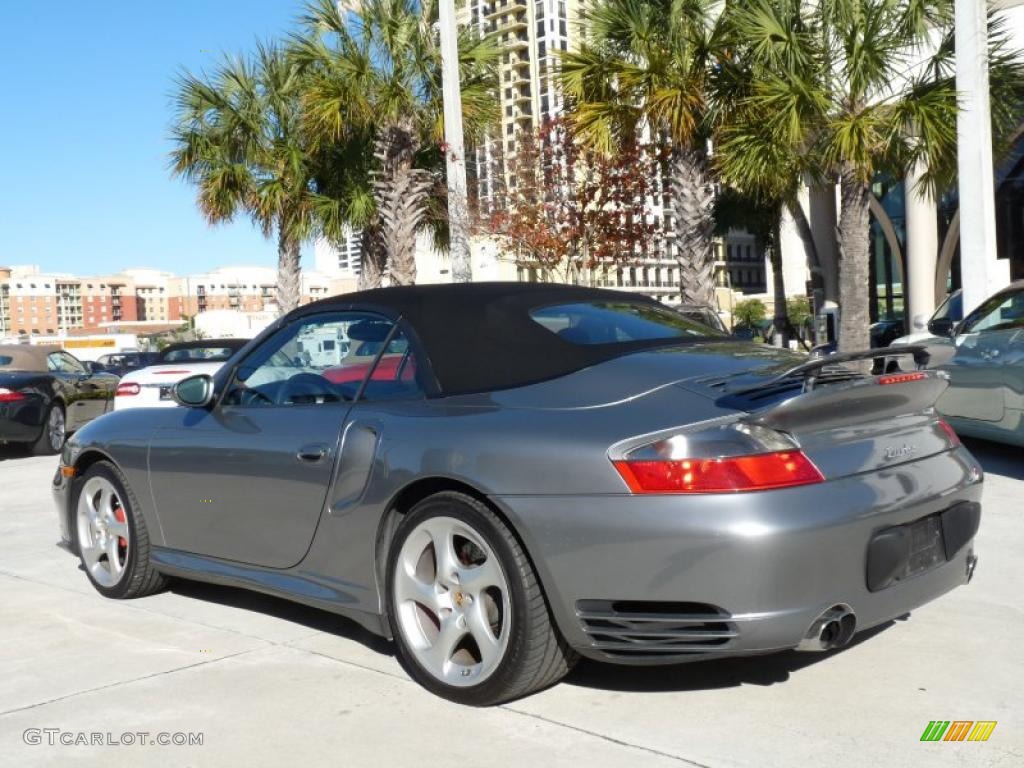 Seal Grey Metallic 2004 Porsche 911 Turbo Cabriolet Exterior Photo #42104209