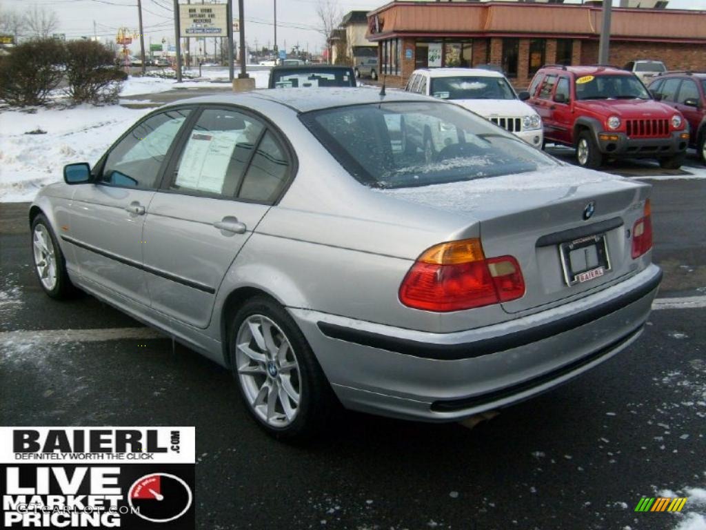 1999 3 Series 323i Sedan - Titanium Silver Metallic / Black photo #5