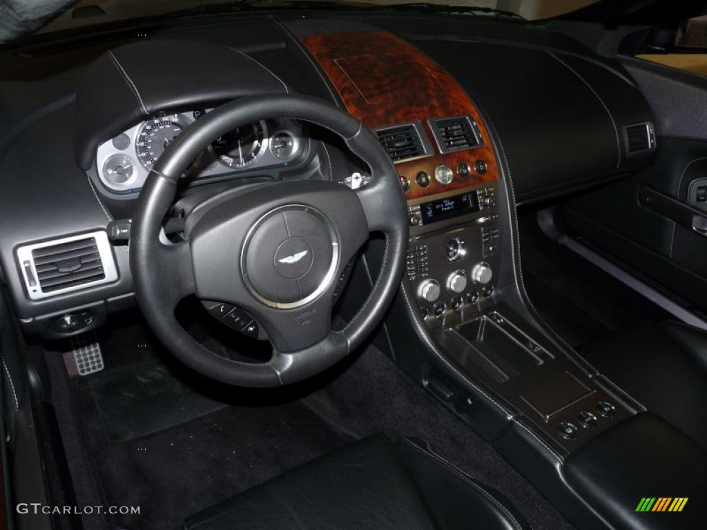 Obsidian Black Interior 2006 Aston Martin DB9 Volante Photo #42104601