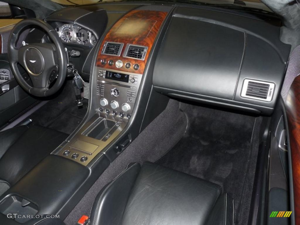 2006 Aston Martin DB9 Volante Obsidian Black Dashboard Photo #42104617