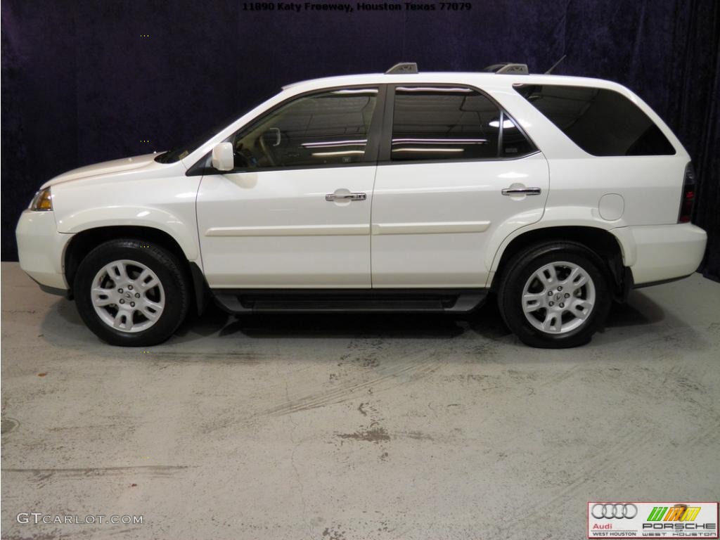 2004 MDX Touring - Aspen White Pearl / Saddle photo #3