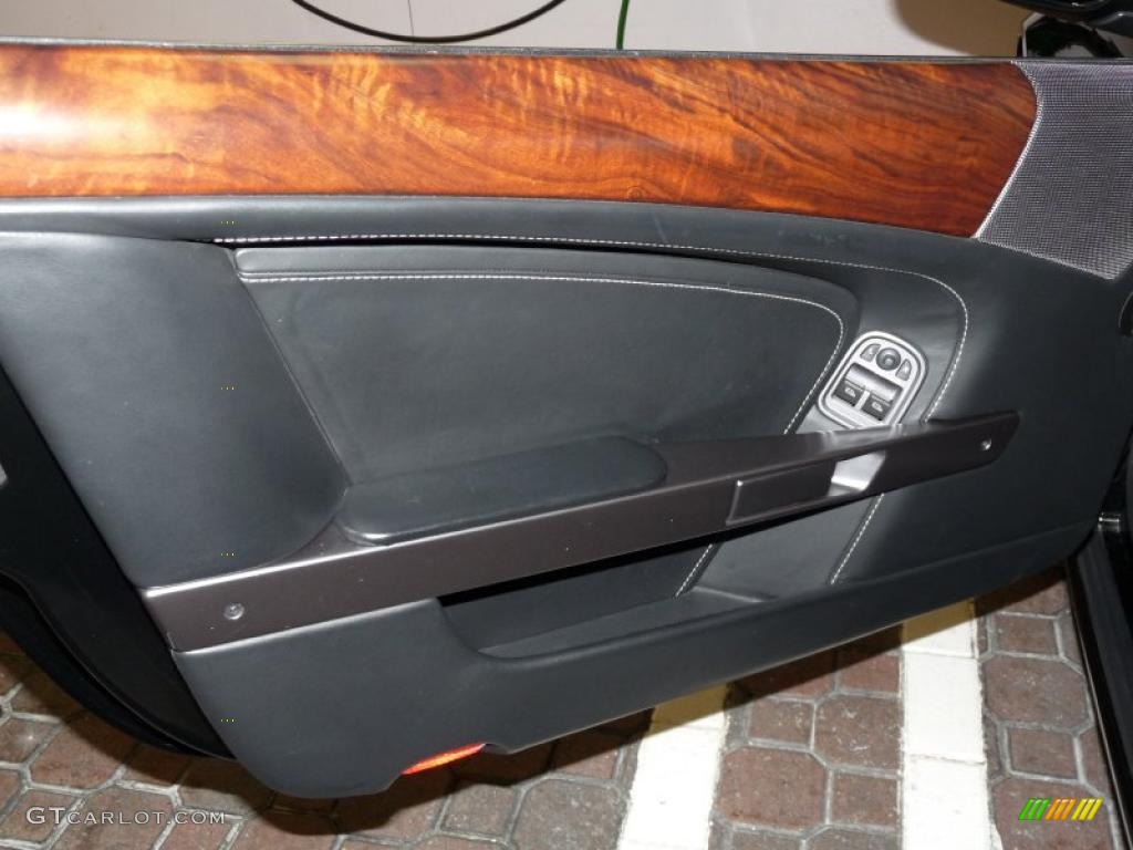 2006 Aston Martin DB9 Volante Obsidian Black Door Panel Photo #42104653