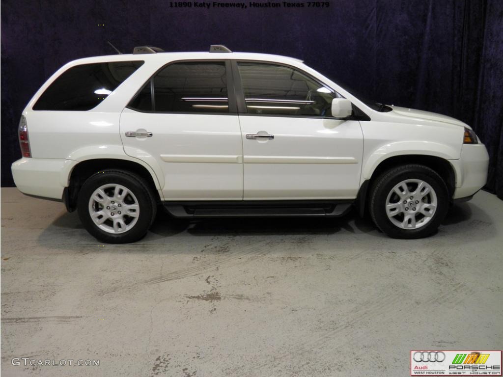 2004 MDX Touring - Aspen White Pearl / Saddle photo #4