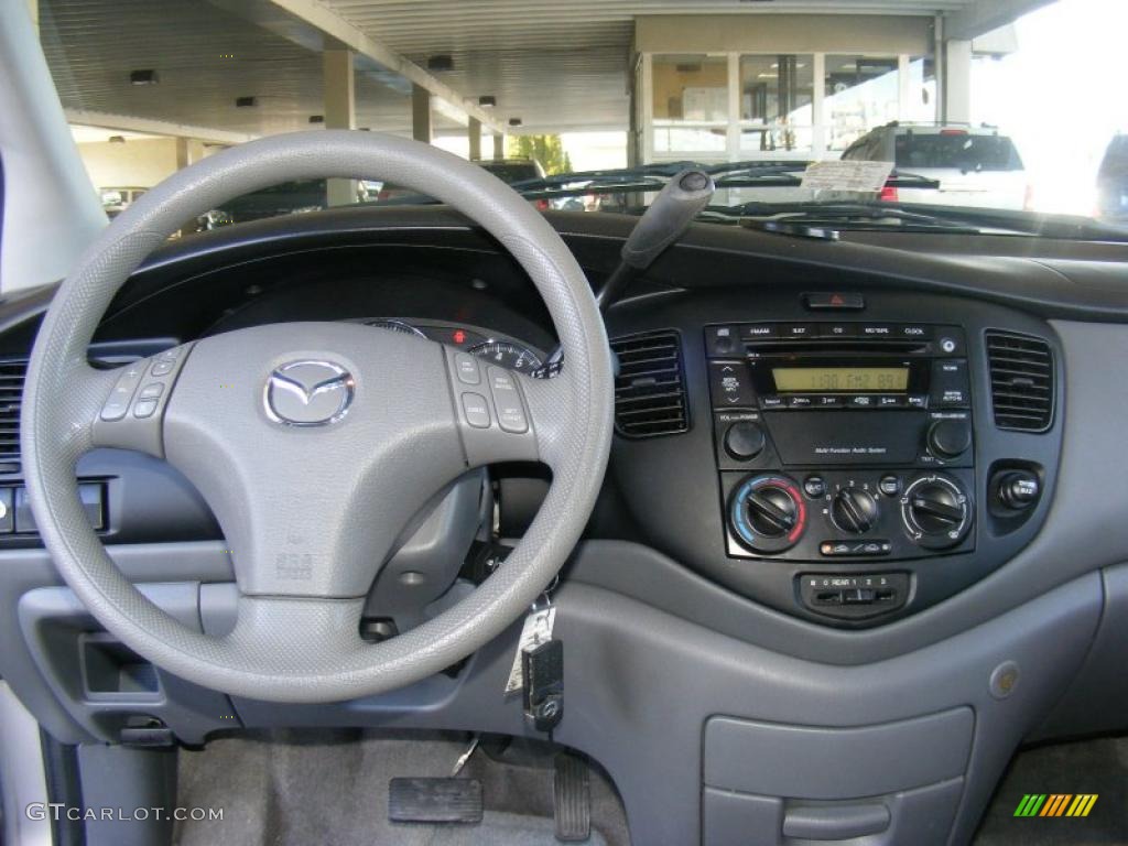 2005 Mazda MPV LX Gray Dashboard Photo #42104673