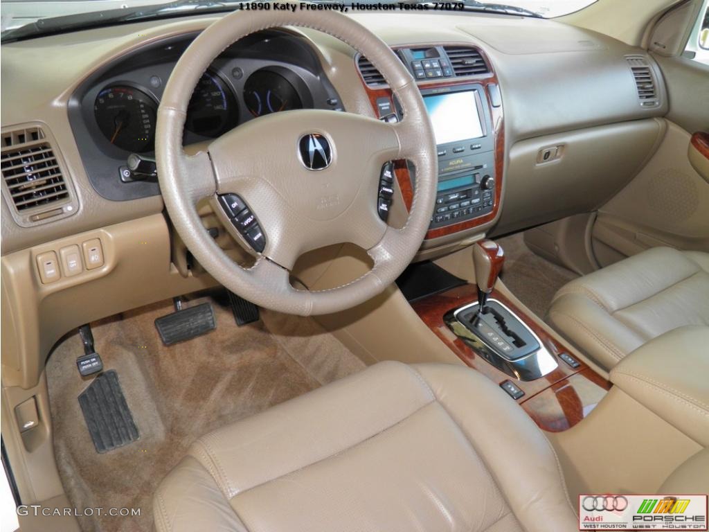 2004 MDX Touring - Aspen White Pearl / Saddle photo #6