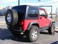 2006 Flame Red Jeep Wrangler Rubicon 4x4  photo #4