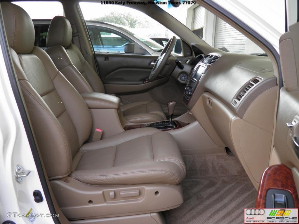 2004 MDX Touring - Aspen White Pearl / Saddle photo #22