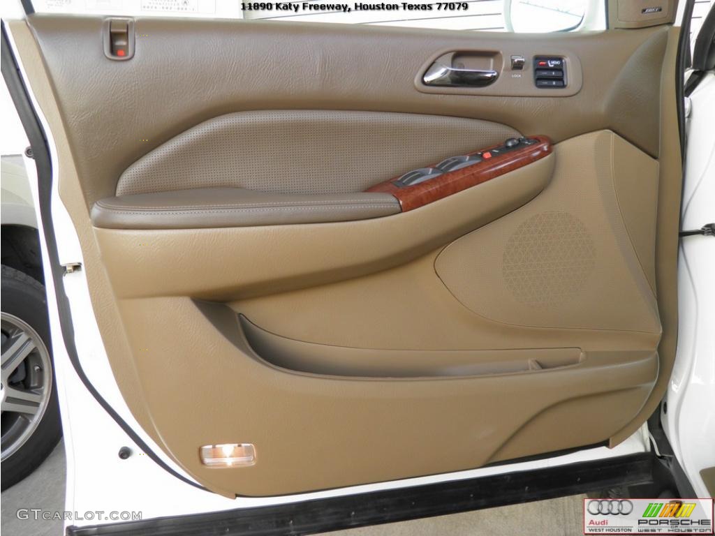 2004 MDX Touring - Aspen White Pearl / Saddle photo #25