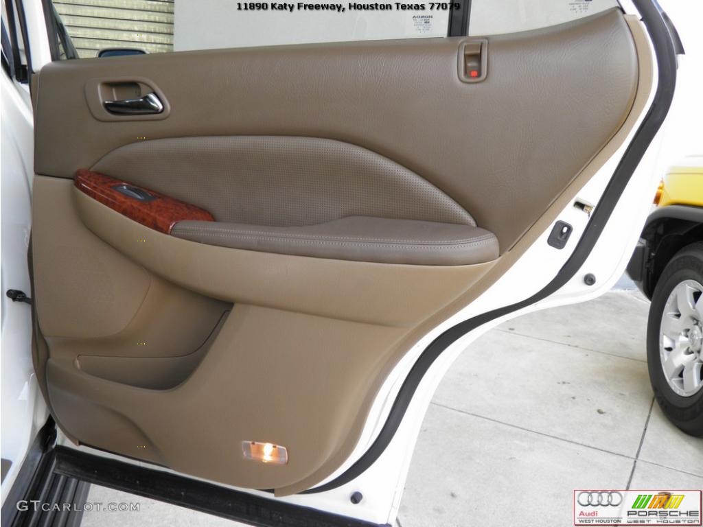 2004 MDX Touring - Aspen White Pearl / Saddle photo #27