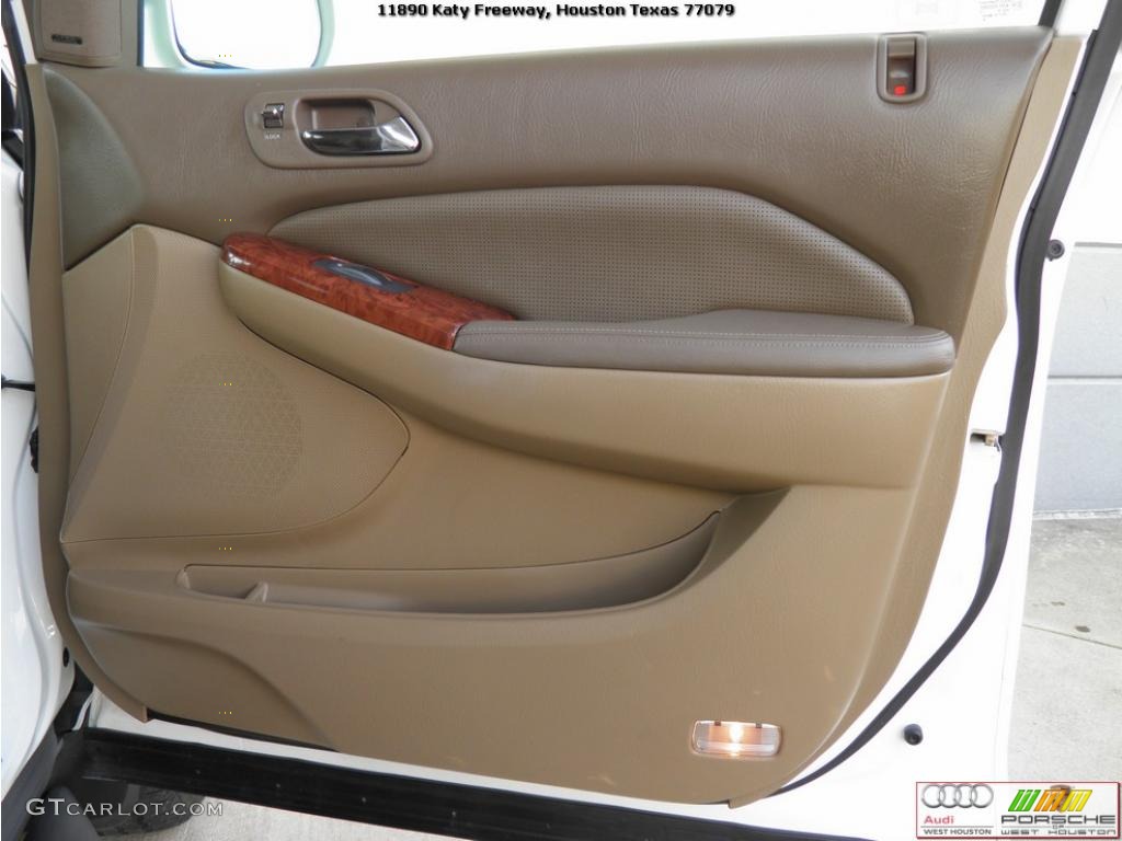 2004 MDX Touring - Aspen White Pearl / Saddle photo #28