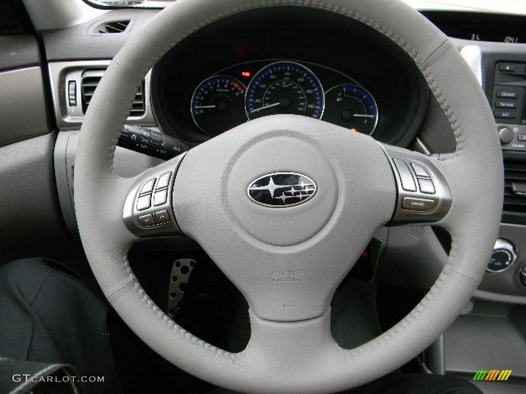 2010 Subaru Forester 2.5 XT Limited Black Steering Wheel Photo #42105725