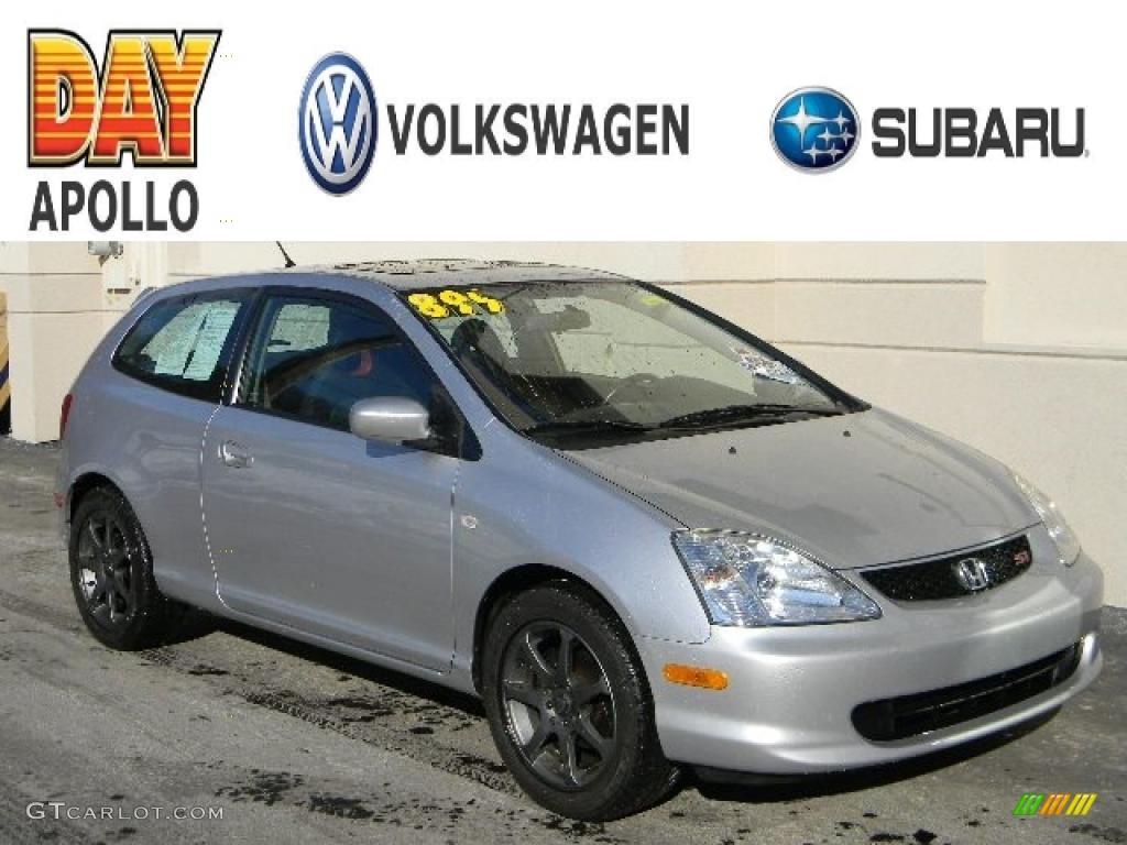 2003 Civic Si Hatchback - Satin Silver Metallic / Black photo #1