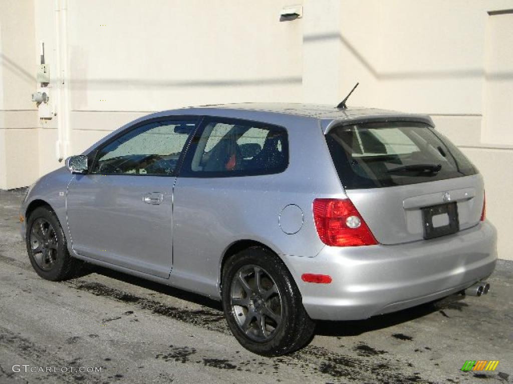 2003 Civic Si Hatchback - Satin Silver Metallic / Black photo #5