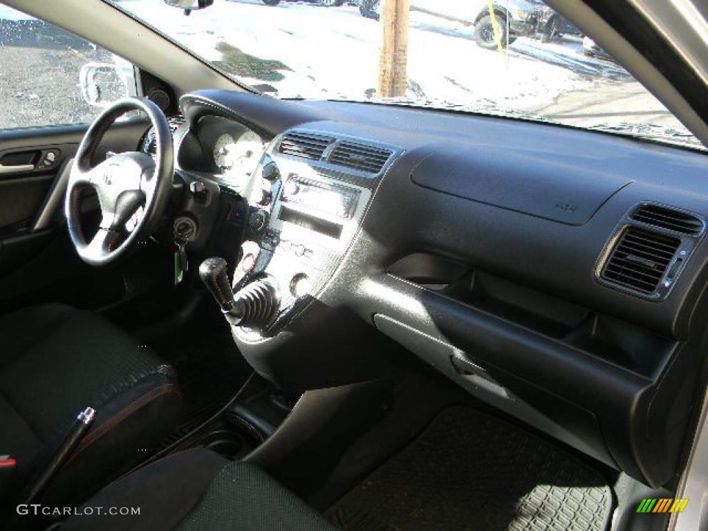 2003 Civic Si Hatchback - Satin Silver Metallic / Black photo #15