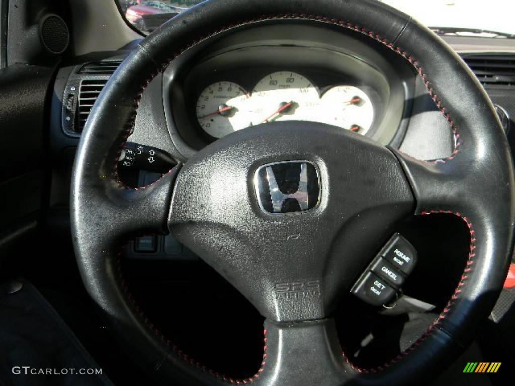 2003 Civic Si Hatchback - Satin Silver Metallic / Black photo #23
