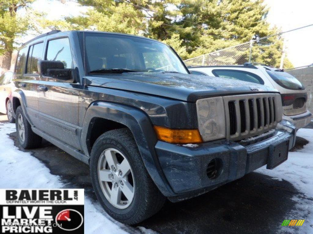 2007 Commander Sport 4x4 - Steel Blue Metallic / Medium Slate Gray photo #1