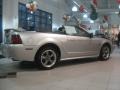 2001 Silver Metallic Ford Mustang GT Convertible  photo #2