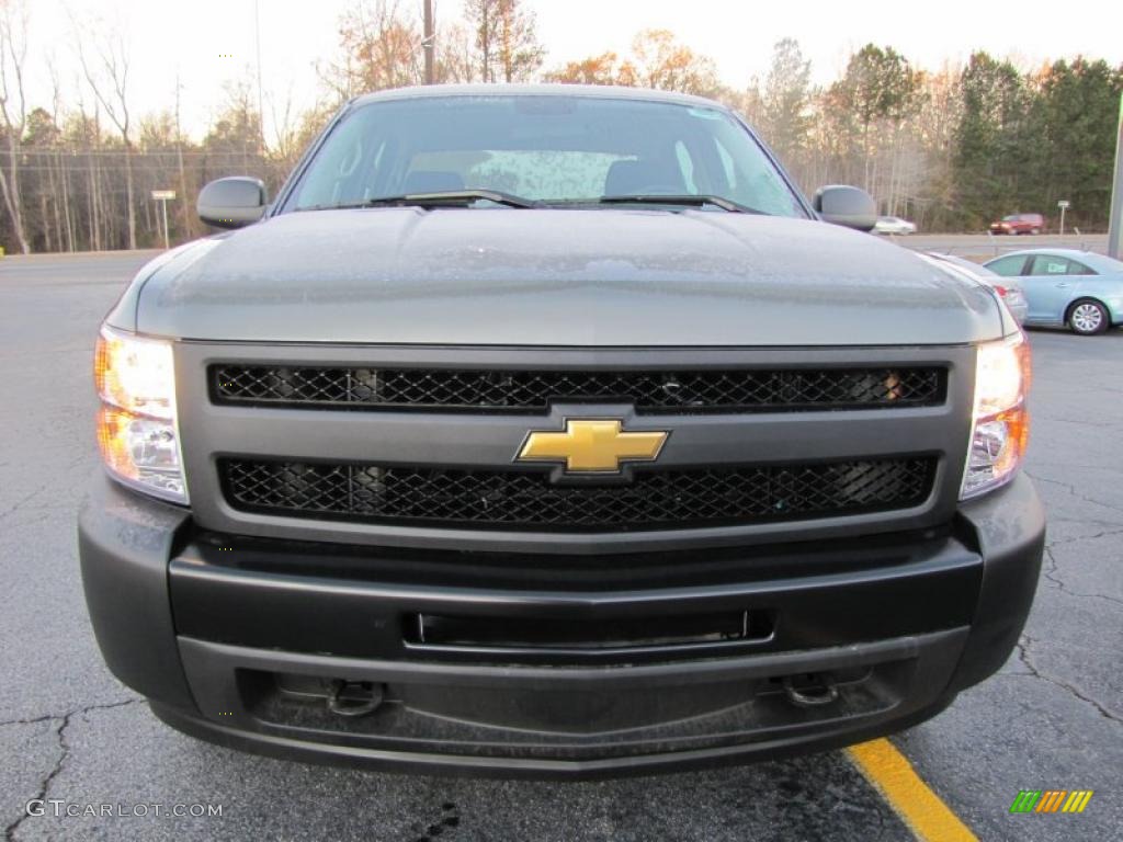 2011 Steel Green Metallic Chevrolet Silverado 1500 Crew Cab 4x4