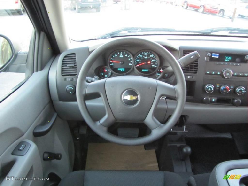 2011 Silverado 1500 Crew Cab 4x4 - Steel Green Metallic / Dark Titanium photo #13