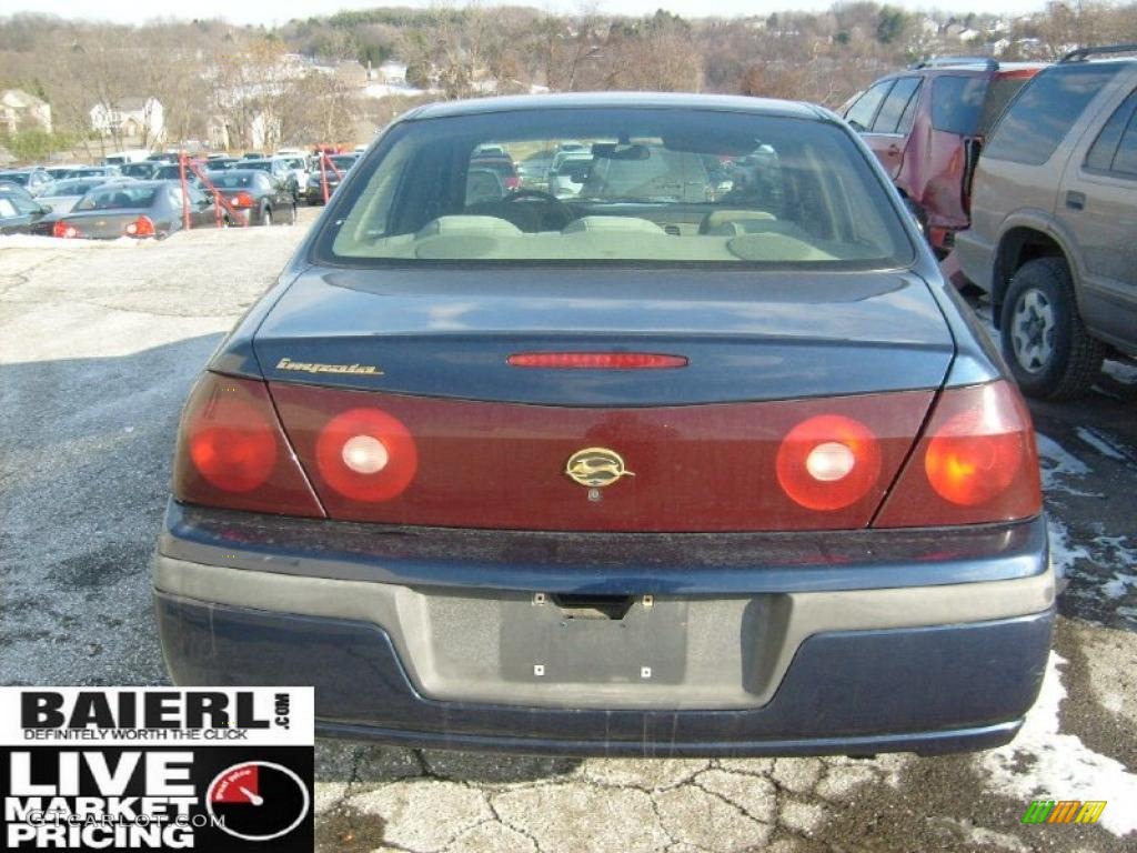2001 Impala  - Navy Blue Metallic / Medium Gray photo #3