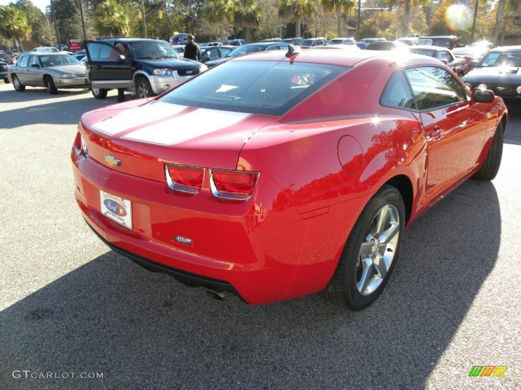 2011 Camaro LT Coupe - Victory Red / Beige photo #11