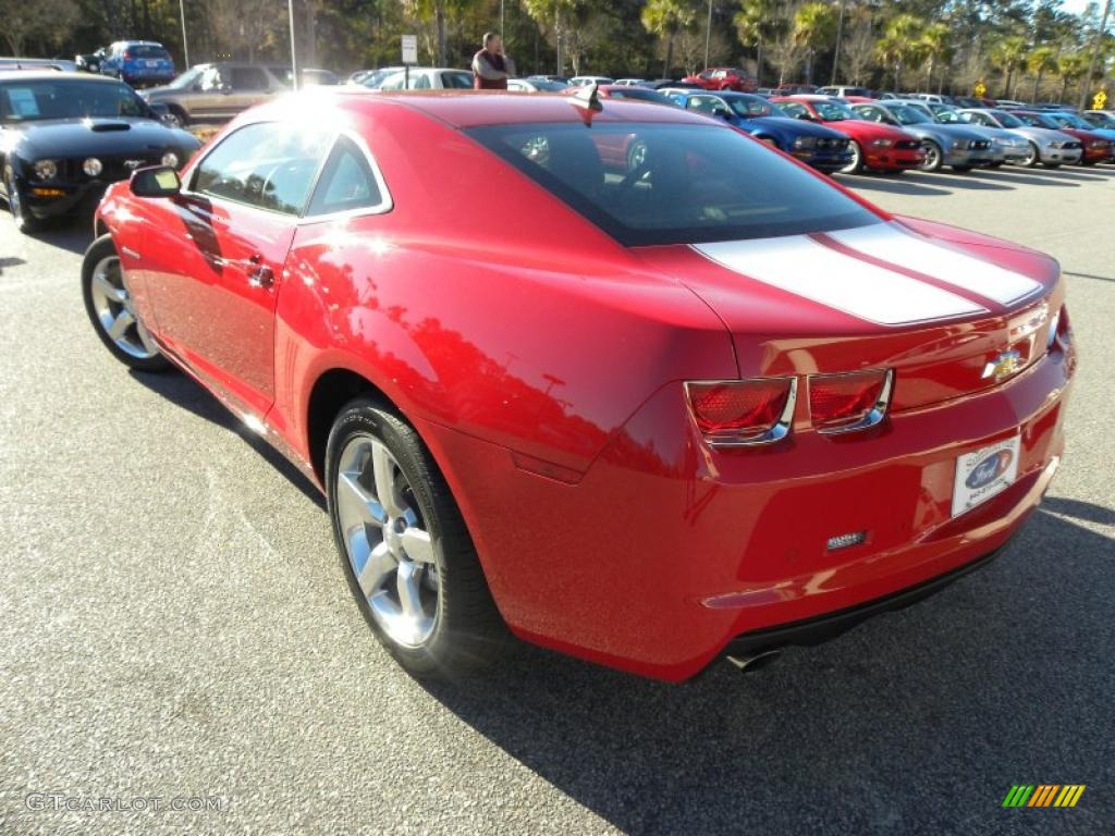 2011 Camaro LT Coupe - Victory Red / Beige photo #13