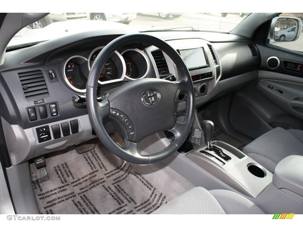 Graphite Gray Interior 2008 Toyota Tacoma V6 TRD Sport Double Cab 4x4 Photo #42110201