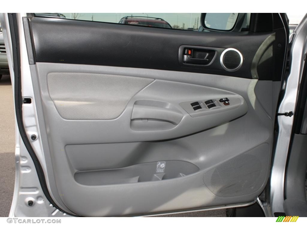 2008 Toyota Tacoma V6 TRD Sport Double Cab 4x4 Graphite Gray Door Panel Photo #42110309