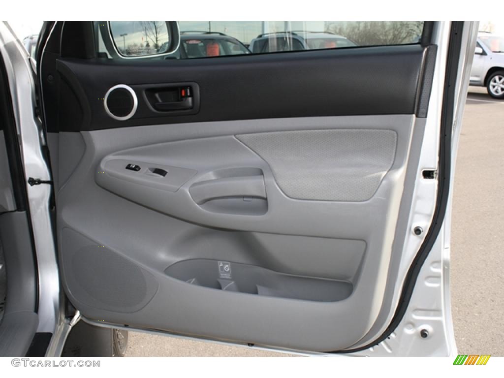 2008 Toyota Tacoma V6 TRD Sport Double Cab 4x4 Graphite Gray Door Panel Photo #42110325