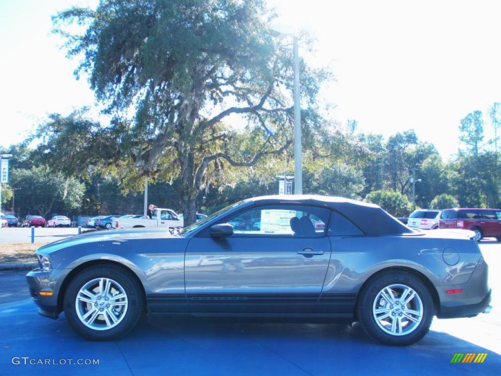 2011 Mustang V6 Convertible - Sterling Gray Metallic / Charcoal Black photo #2