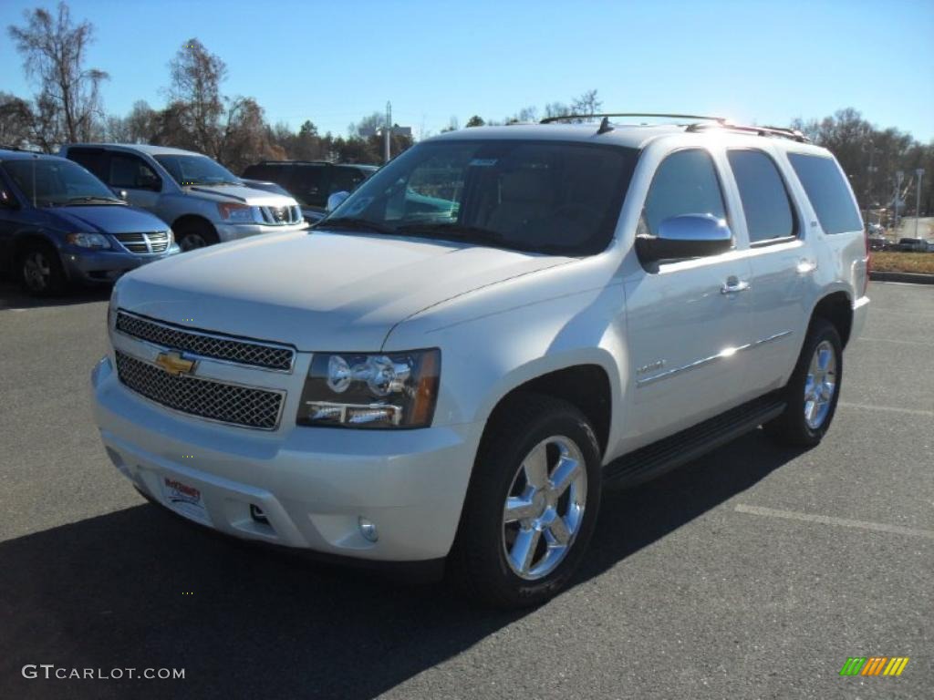 2011 Tahoe LTZ 4x4 - White Diamond Tricoat / Light Cashmere/Dark Cashmere photo #1