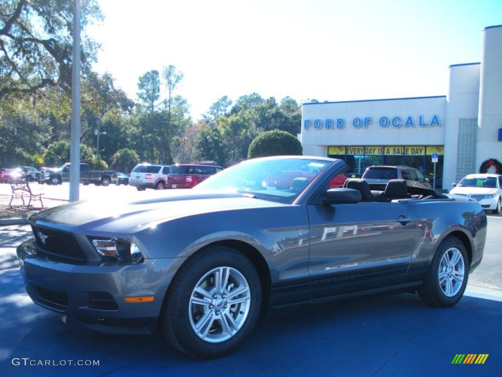 2011 Mustang V6 Convertible - Sterling Gray Metallic / Charcoal Black photo #4