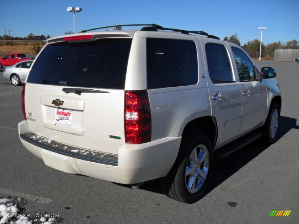 2011 Tahoe LTZ 4x4 - White Diamond Tricoat / Light Cashmere/Dark Cashmere photo #4