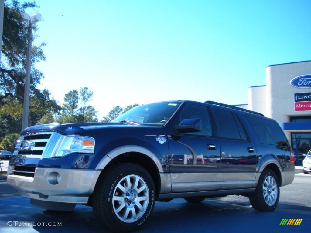 2011 Expedition EL King Ranch - Dark Blue Pearl Metallic / Chaparral Leather photo #1