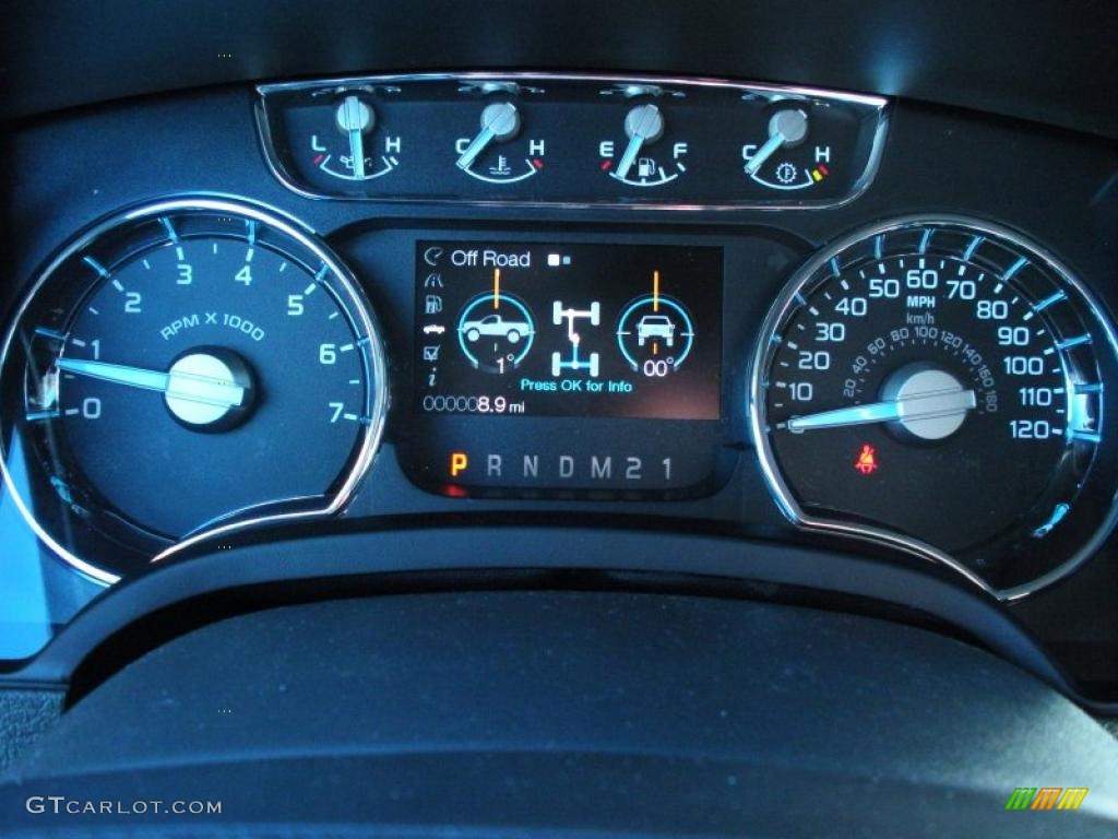 2011 Ford F150 Lariat SuperCrew 4x4 Gauges Photo #42111513
