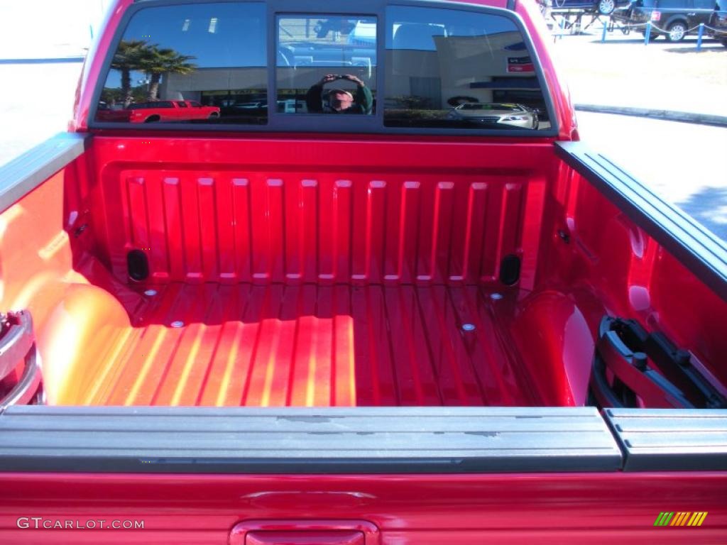 2011 F150 Lariat SuperCrew 4x4 - Red Candy Metallic / Black photo #11