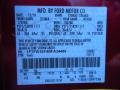  2011 F150 Lariat SuperCrew 4x4 Red Candy Metallic Color Code U6