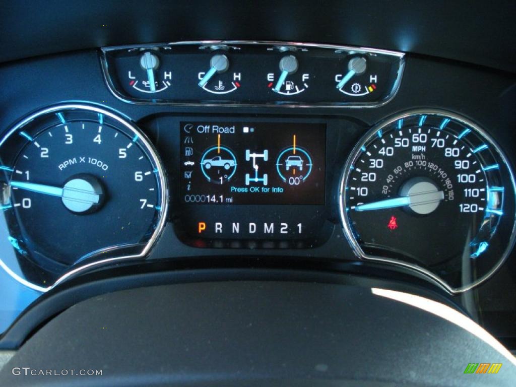 2011 Ford F150 Lariat SuperCrew 4x4 Gauges Photo #42111697