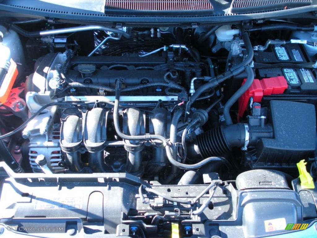 2011 Ford Fiesta SE Sedan 1.6 Liter DOHC 16-Valve Ti-VCT Duratec 4 Cylinder Engine Photo #42111949