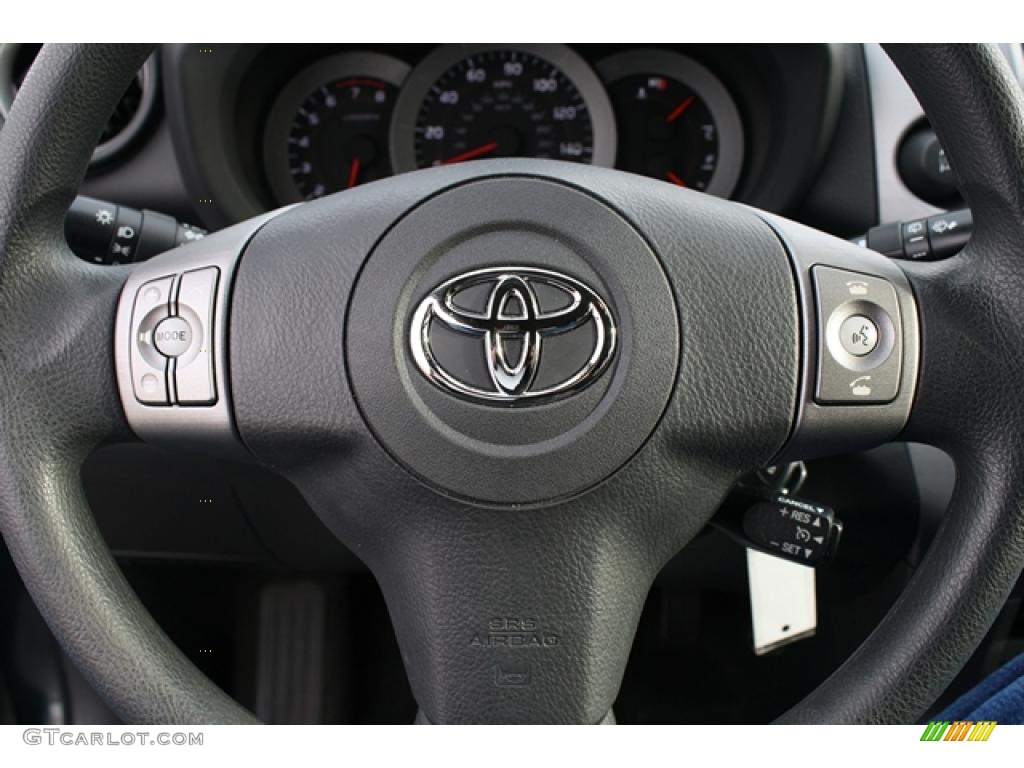 2008 Toyota RAV4 Sport V6 4WD Dark Charcoal Steering Wheel Photo #42112873