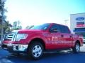 2010 Vermillion Red Ford F150 XLT SuperCrew  photo #1