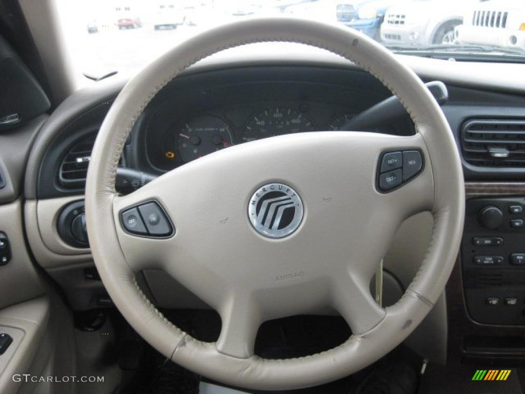 2000 Mercury Sable LS Premium Sedan Medium Parchment Steering Wheel Photo #42114073