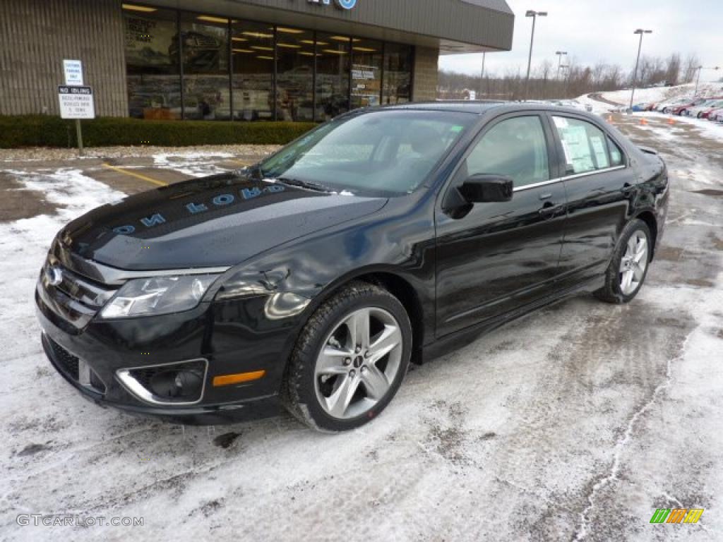 2011 Fusion Sport AWD - Tuxedo Black Metallic / Sport Black/Charcoal Black photo #8