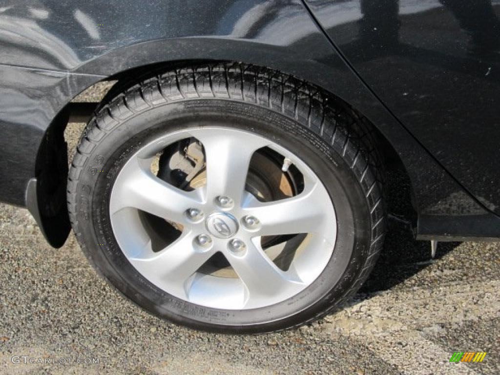 2009 Elantra SE Sedan - Black Pearl / Black photo #3