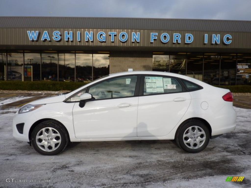 2011 Oxford White Ford Fiesta S Sedan 42099628 Gtcarlot