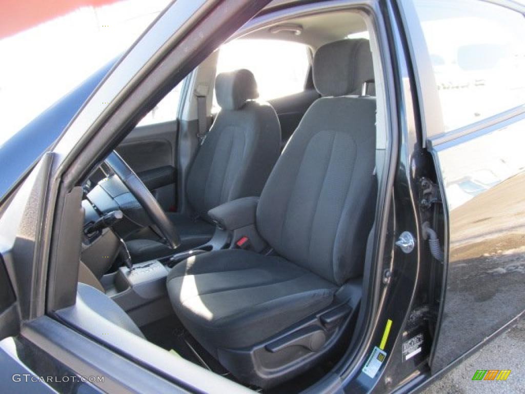 2009 Elantra SE Sedan - Black Pearl / Black photo #12