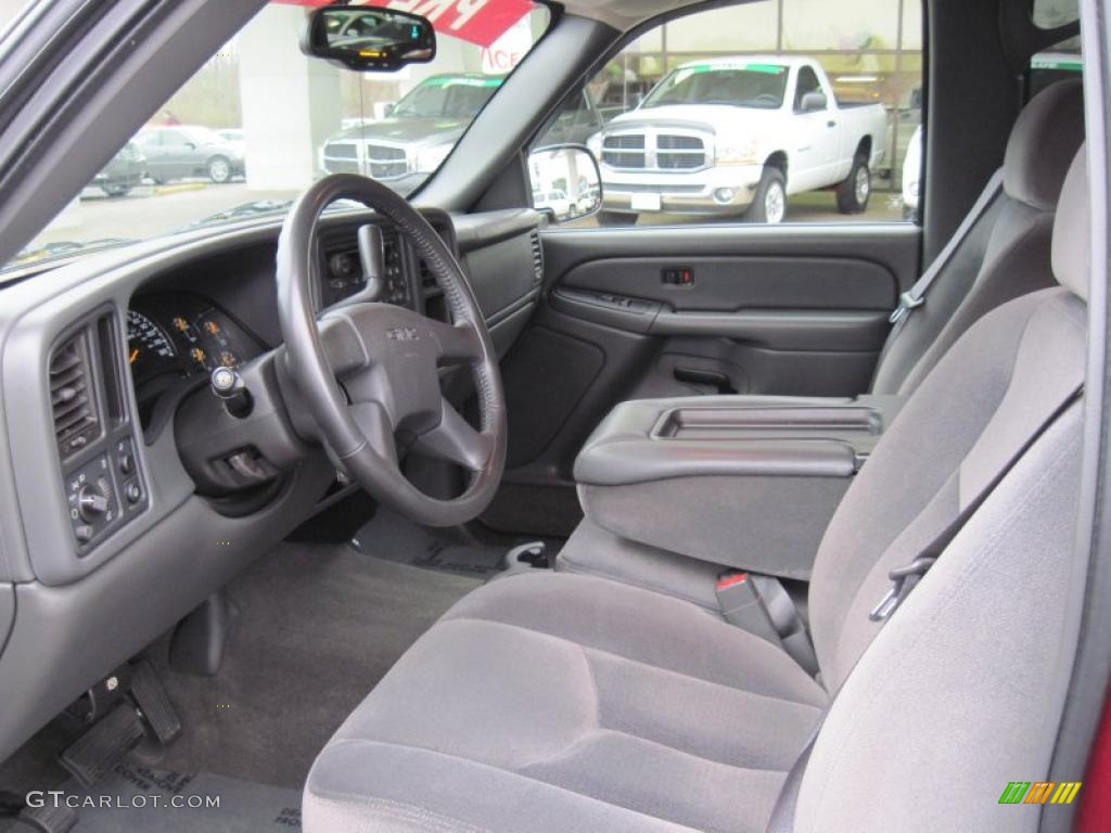 Dark Pewter Interior 2005 GMC Sierra 1500 SLE Crew Cab Photo #42116501