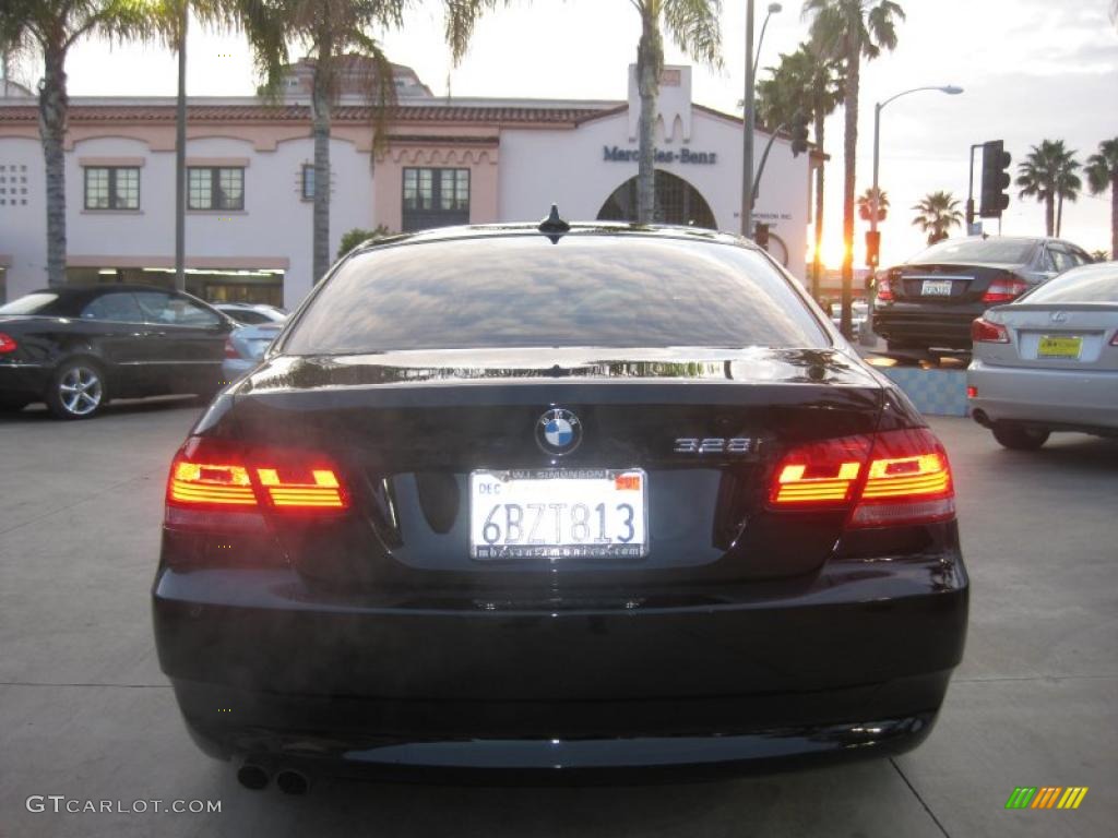 2008 3 Series 328i Coupe - Black Sapphire Metallic / Black photo #3