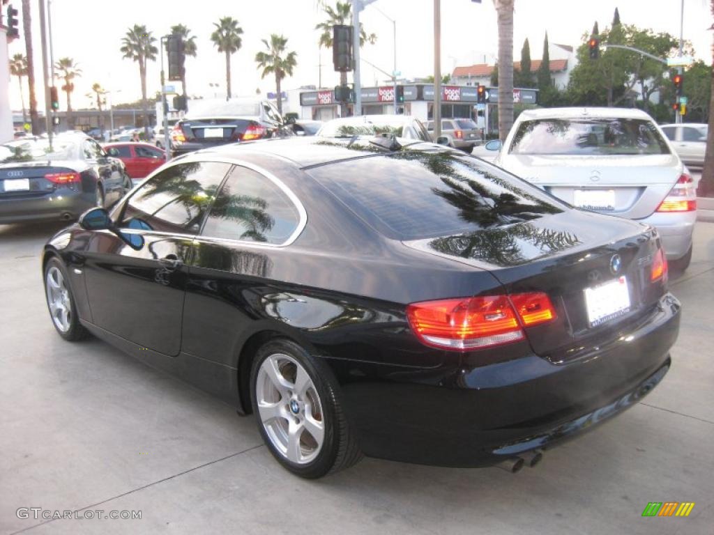 2008 3 Series 328i Coupe - Black Sapphire Metallic / Black photo #4